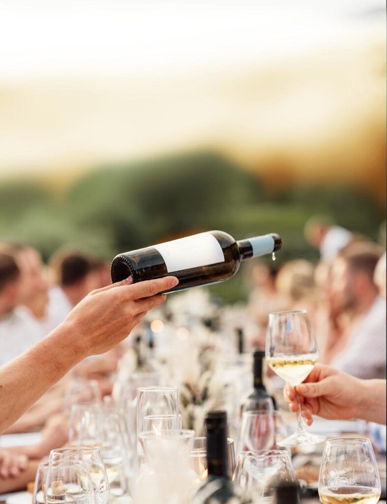 Corporate wine tasting at Napa Valley Build-A-Bottle event